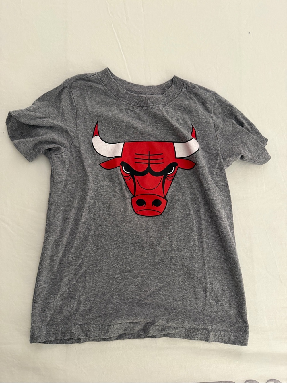 NBA Kids Gray Tee with Red Bulls Logo